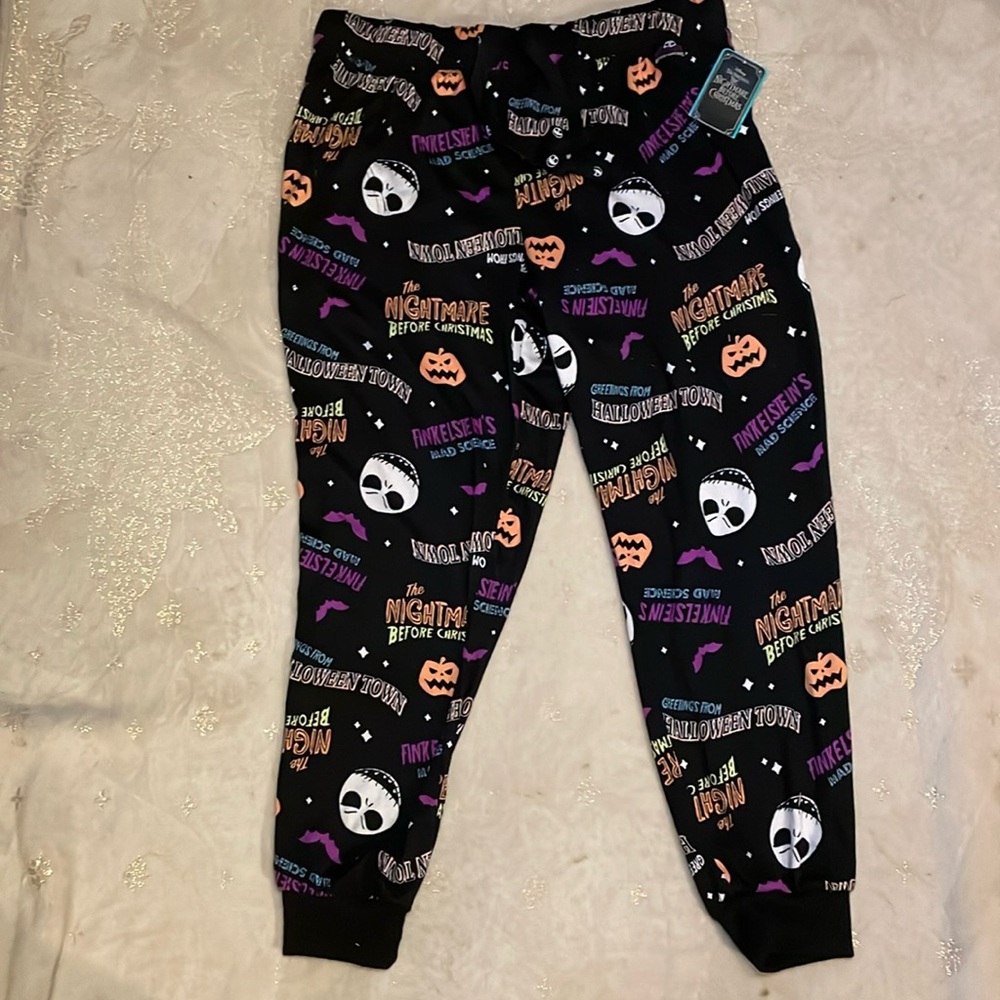 Disney The Nightmare Before Christmas Sleepwear Size Large Jogger